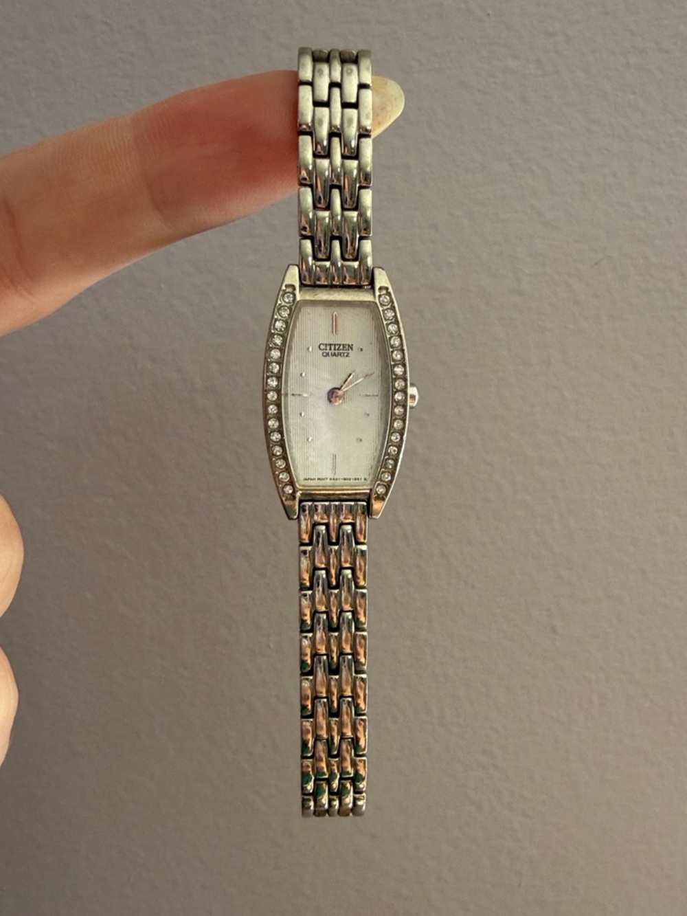 Citizen Women's Silver Stainless Steel Crystal-Trim Bracelet Watch